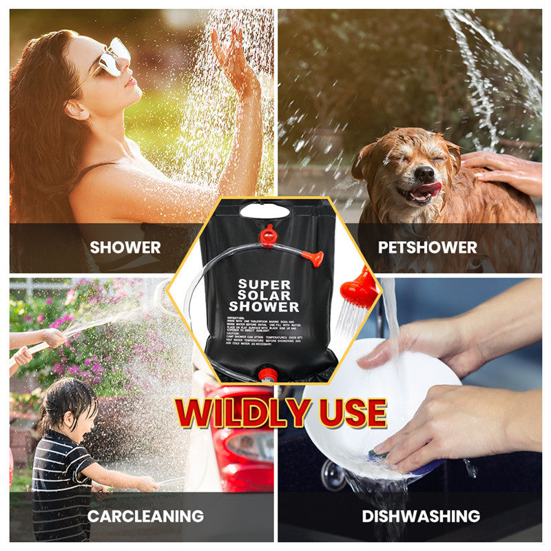 Outdoor Solar Shower Bag – Portable 20L Camping Shower with Heating EZKrea.com