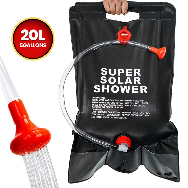 Outdoor Solar Shower Bag – Portable 20L Camping Shower with Heating EZKrea.com