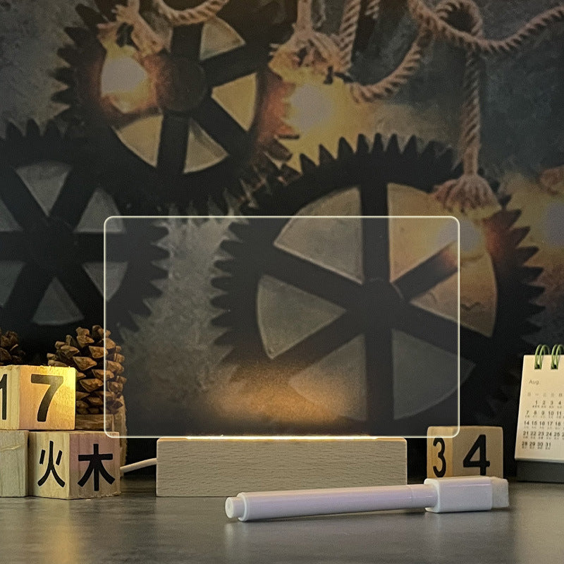 Creative USB Message Board Lamp – Warm LED Night Light with Erasable Pen | Decorative USB Message Lamp EZKrea.com