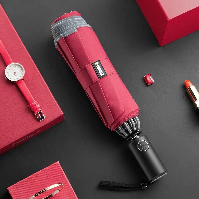 LED Flashlight Folding Umbrella – All-Weather Protection with Night Lighting EZKrea.com