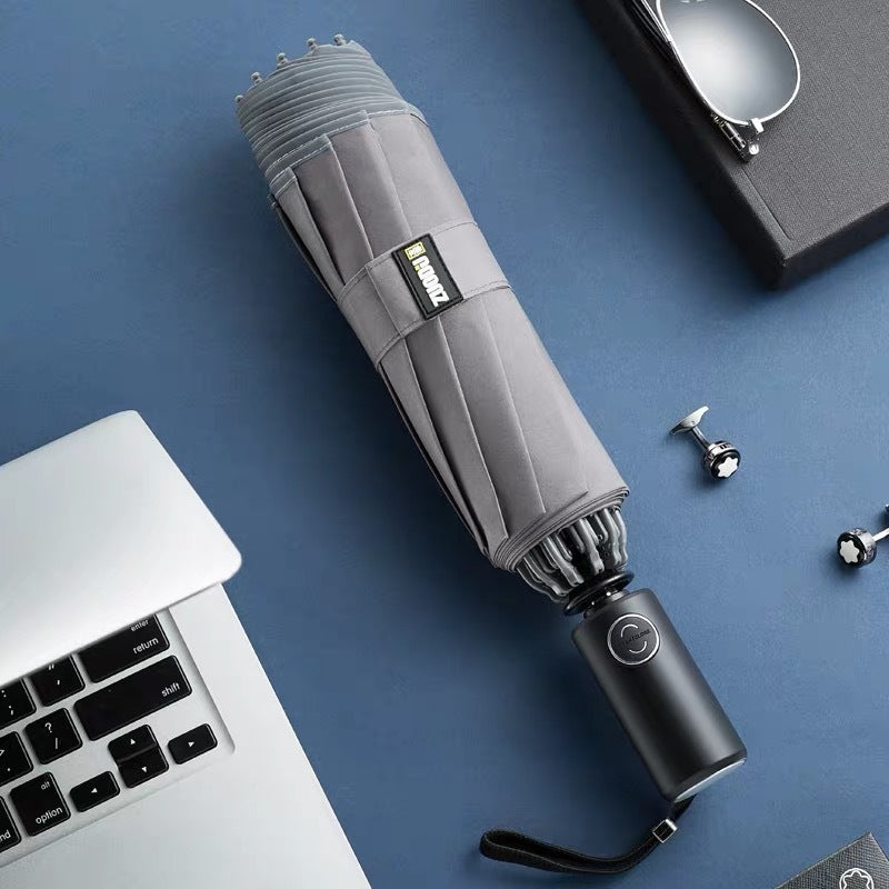 LED Flashlight Folding Umbrella – All-Weather Protection with Night Lighting EZKrea.com