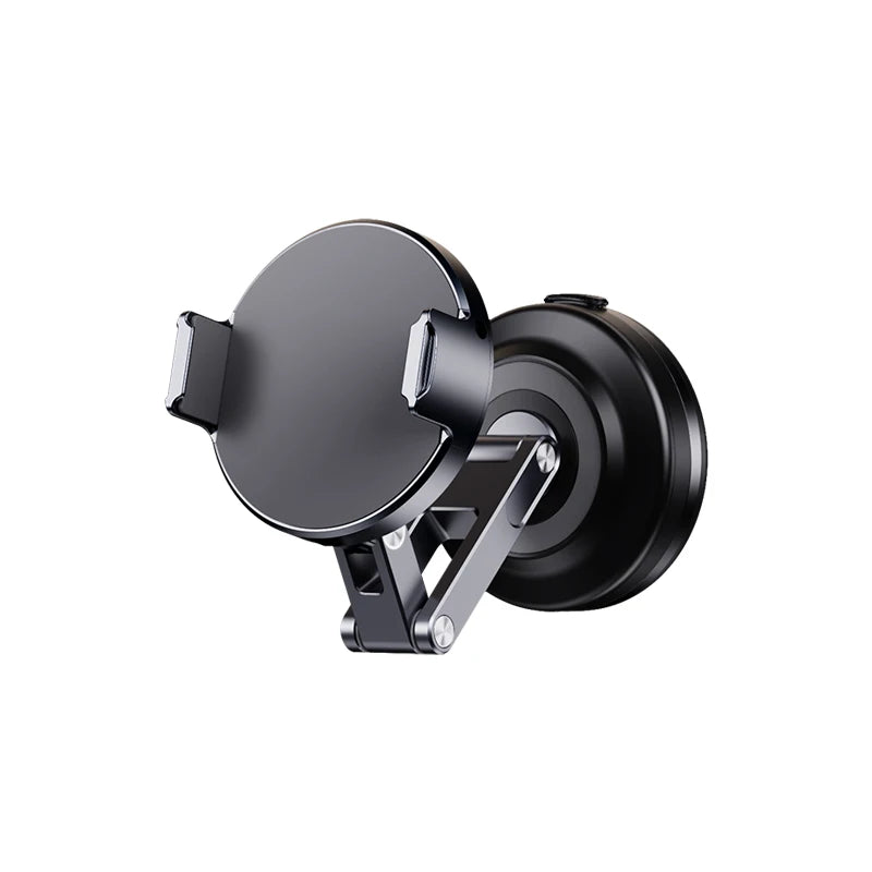 Magnetic Vacuum Adsorption Car Mount – 360° Rotatable Foldable Aluminum Alloy Phone Holder for Smartphones Ezkrea