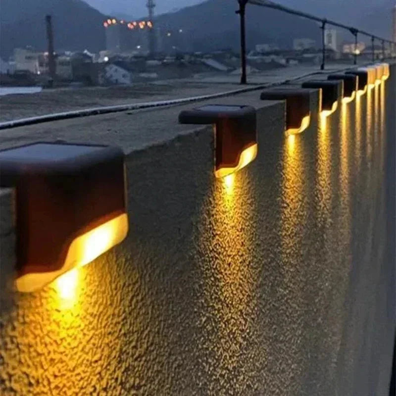 Solar Step Lights Outdoor – Waterproof LED Deck Lamps for Garden, Stairs, Patio & Fence Decoration (Auto On/Off) Ezkrea