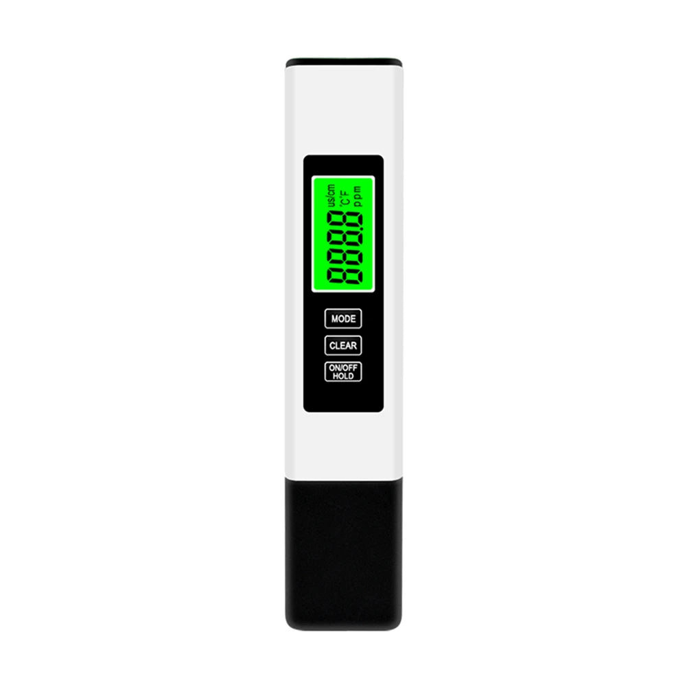 TDS Digital Meter4-in-1 Water Tester Pen – 0-9990 PPM, Backlit LCD, Temp Meter for Drinking Water, Pools, Aquariums & Hydroponics Ezkrea