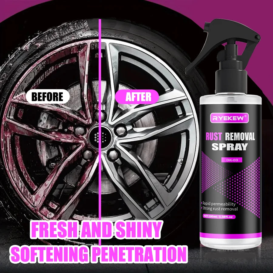 Car Wheels Rim Cleaner Multi Purpose Rust Remover Brake Paint Protect Metal Dust Iron Powder Remover Car Care Chrome Spray Ezkrea