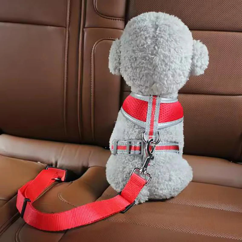 Dog seat belts hot sale pet car seat belt retractable leash dog carrier safety convenient dog leash supplies Ezkrea