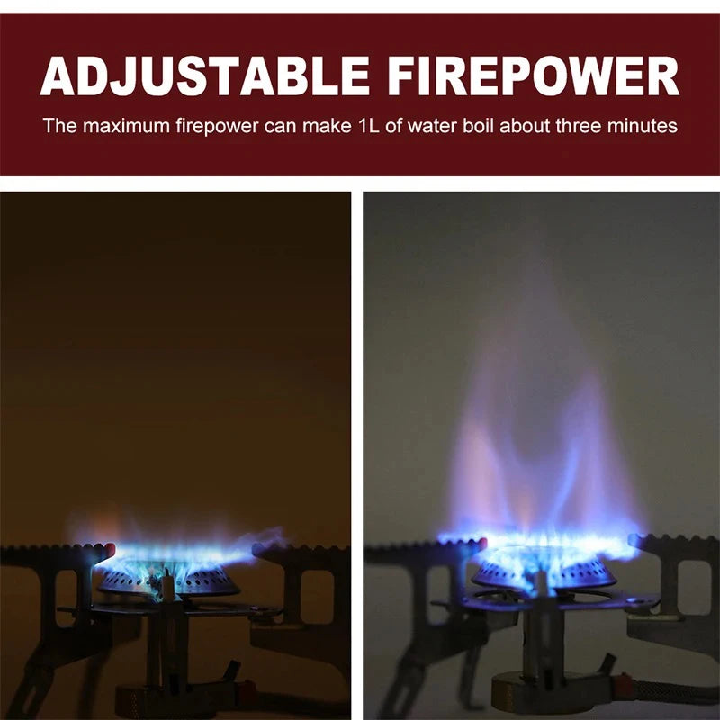 Portable Folding Camping Gas Stove – 3500W Outdoor Backpacking Burner for Cooking, Hiking & Picnic Use Ezkrea
