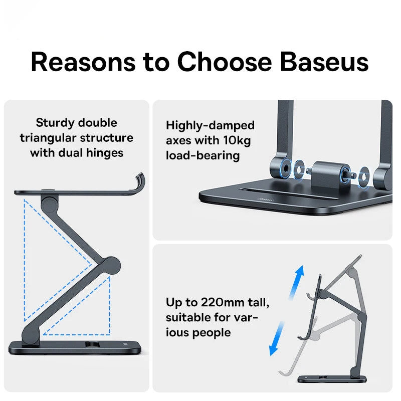 Aluminum Phone Holder Stand for iPhone, Samsung & Tablets Ezkrea