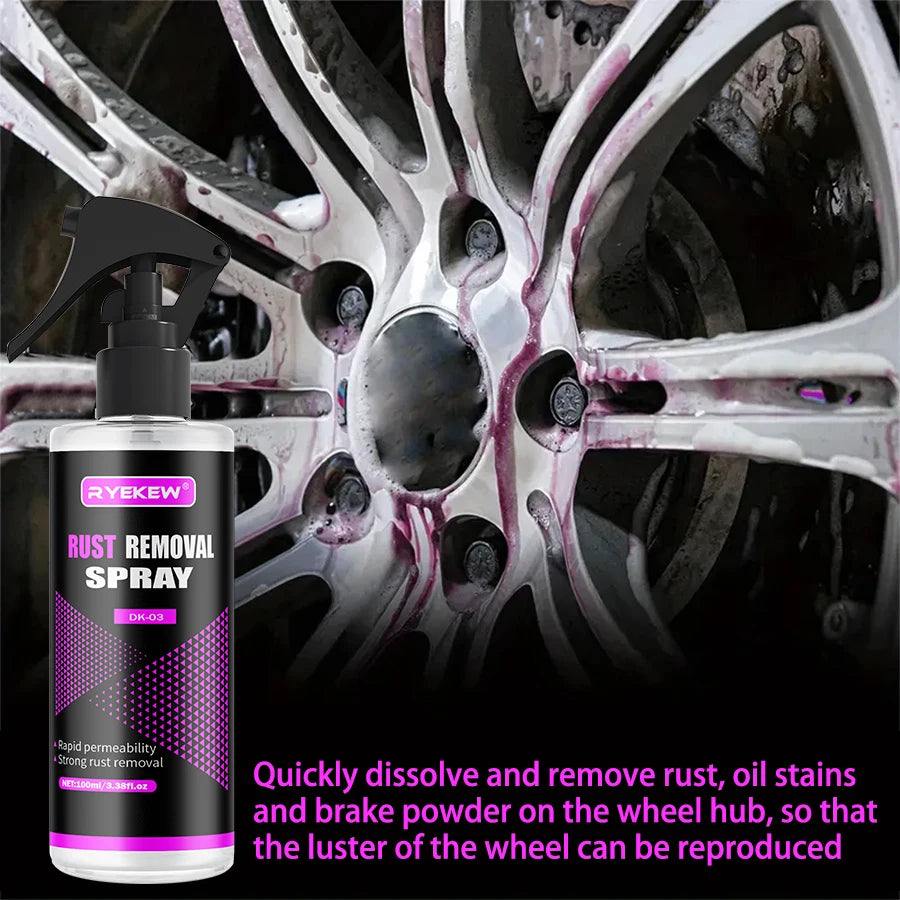 Car Wheels Rim Cleaner Multi Purpose Rust Remover Brake Paint Protect Metal Dust Iron Powder Remover Car Care Chrome Spray Ezkrea