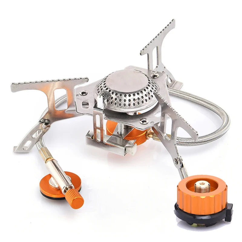Portable Folding Camping Gas Stove – 3500W Outdoor Backpacking Burner for Cooking, Hiking & Picnic Use Ezkrea