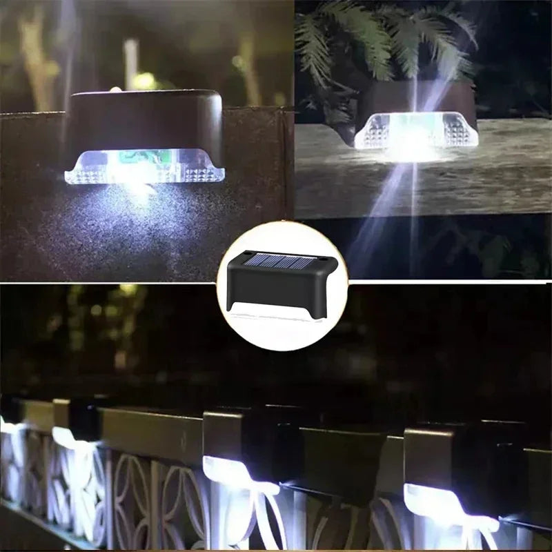 Solar Step Lights Outdoor – Waterproof LED Deck Lamps for Garden, Stairs, Patio & Fence Decoration (Auto On/Off) Ezkrea