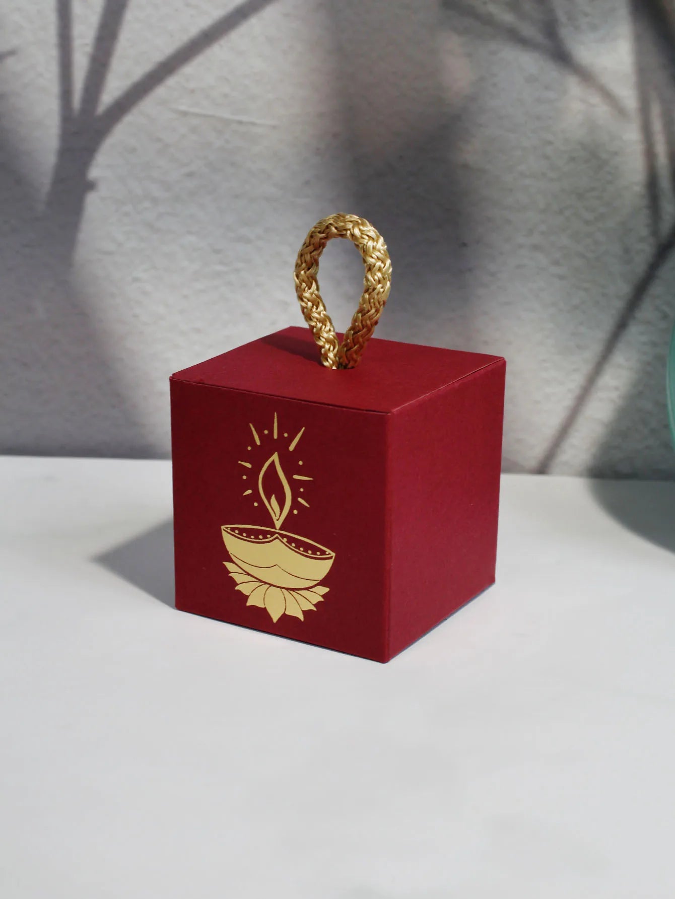 Diwali Indian Festival Candy Box, Lantern Festival, Drive Away Darkness with Light Festival Candy Box, Square Box Ezkrea
