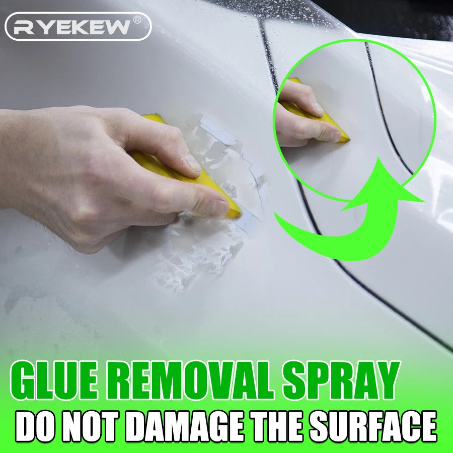 Sticky Residue Remover Car Window Film Adhesive Remover Sticker Cleaning Spray Glue Remover Cleaning Agent Cleaning Products Ezkrea