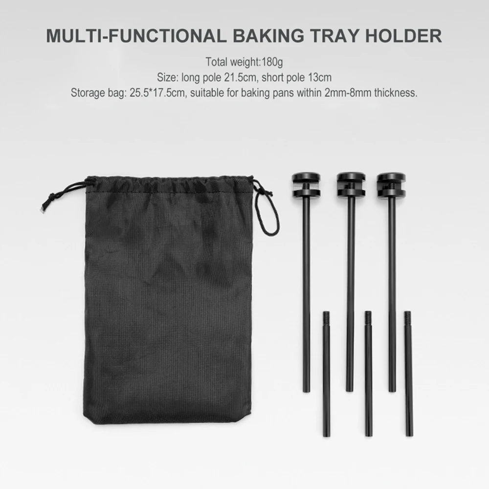 Outdoor BBQ Tripod Stand – Adjustable Detachable Grill & Pot Rack with Chain for Camping & Cooking Ezkrea