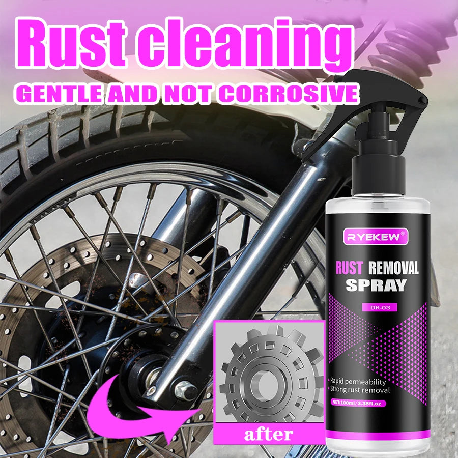 Car Wheels Rim Cleaner Multi Purpose Rust Remover Brake Paint Protect Metal Dust Iron Powder Remover Car Care Chrome Spray Ezkrea