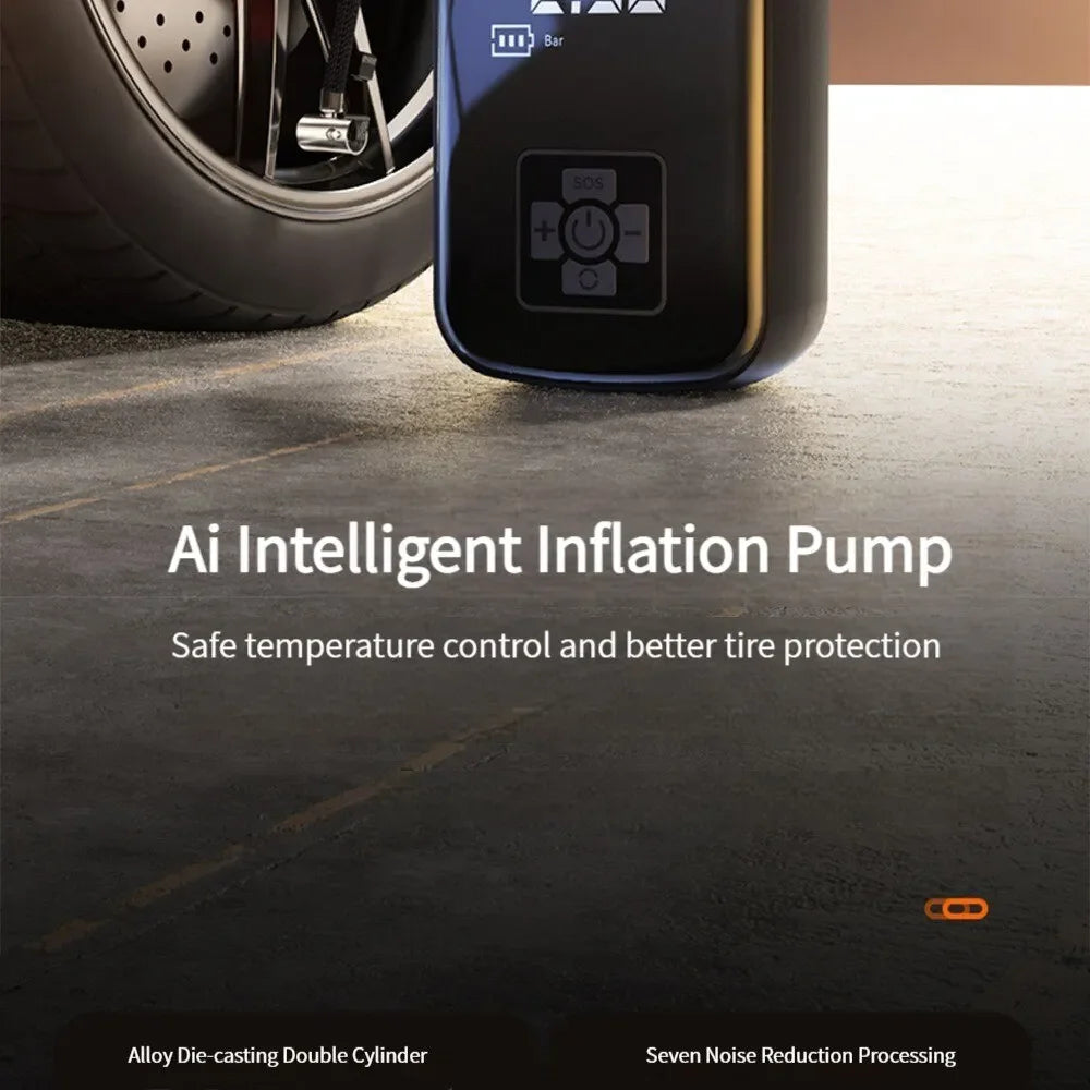 Best Electric Air Pump for Car – Digital Tyre Inflator with Auto Stop, LED Light & Accurate Air Pressure for Car Tires EZKrea.com