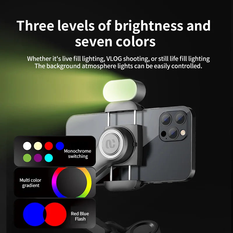 Smart XE 3-Axis Gimbal Stabilizer w/ Fill Light – Face Tracking, Vlogging & TikTok Ready for iPhone & Android Smartphones Ezkrea