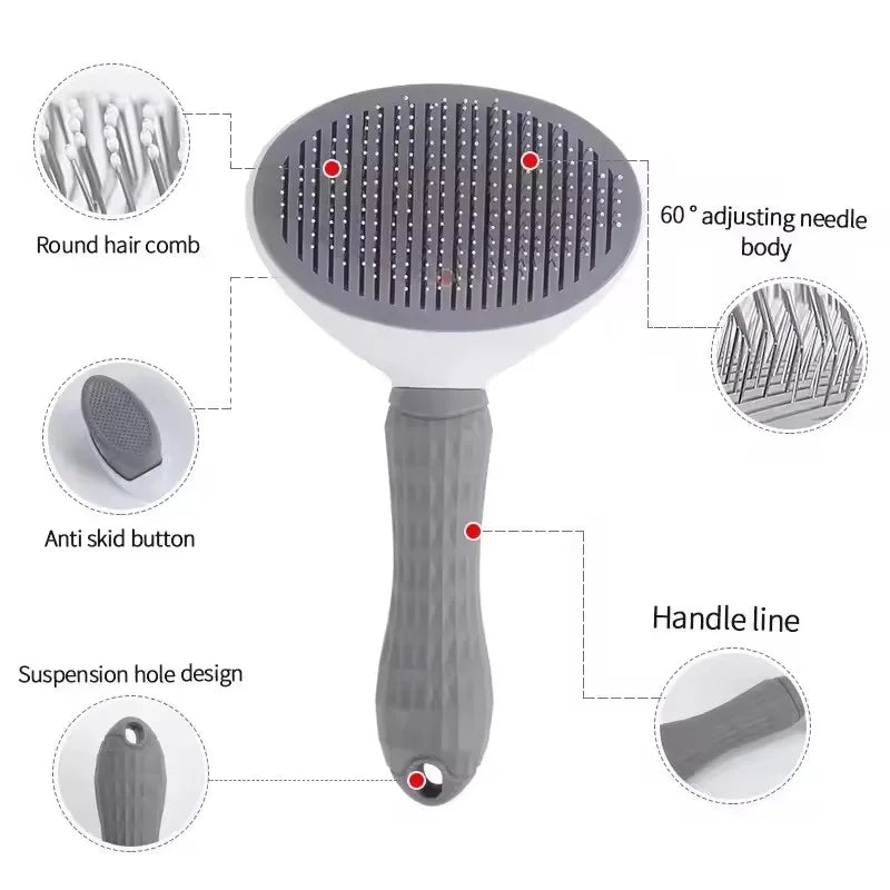 Dog Hair Remover Brush Cat Dog Hair Grooming And Care Comb For Long Hair Dog Pet Removes Hairs Cleaning Bath Brush Dog Supplies Ezkrea