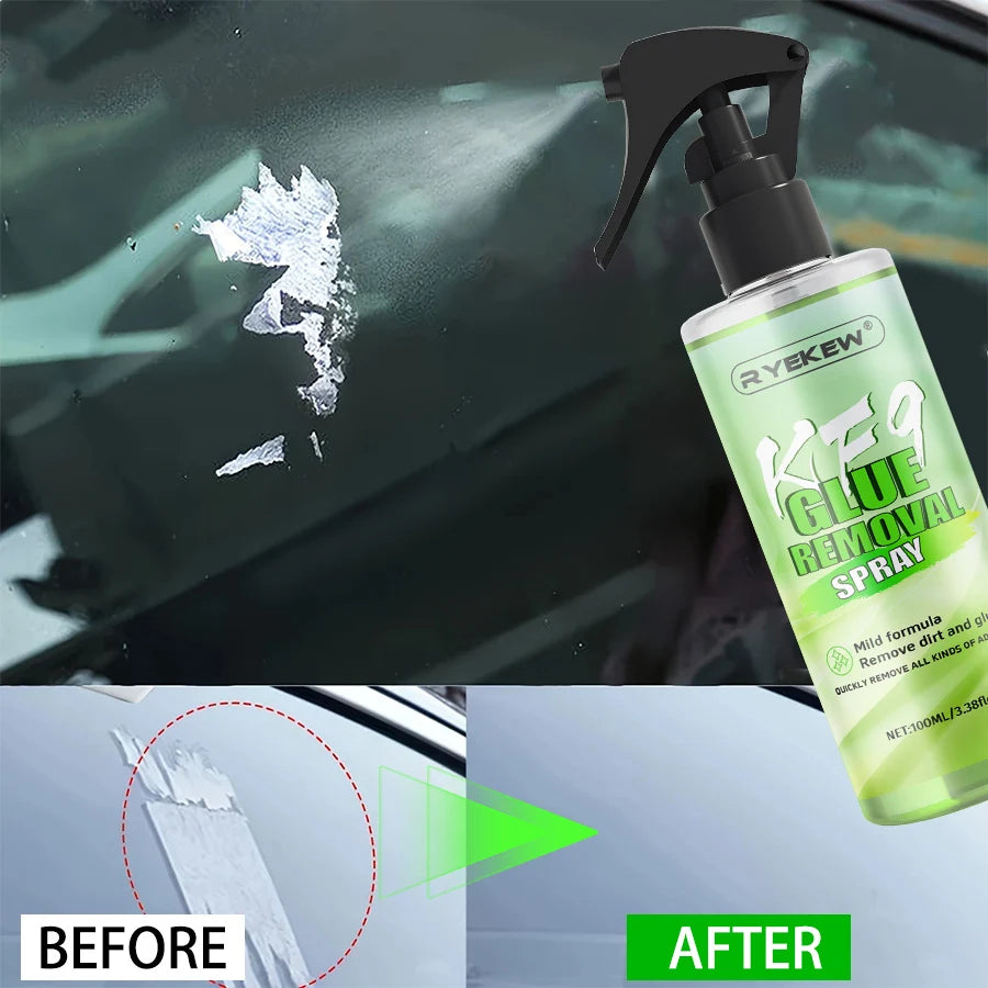 Sticky Residue Remover Car Window Film Adhesive Remover Sticker Cleaning Spray Glue Remover Cleaning Agent Cleaning Products Ezkrea