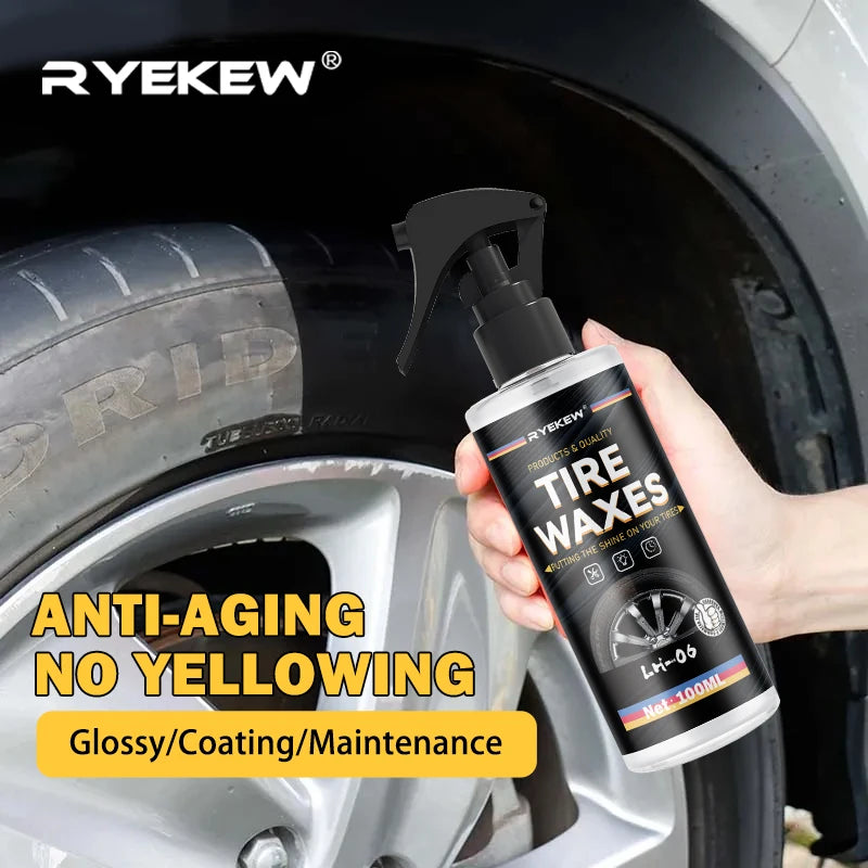 Tyre Gloss Tire Coating Spray Hydrophobic Sealant Wax For Car Wheel Auto Care Re-black Shine Chemistry Filler Ezkrea