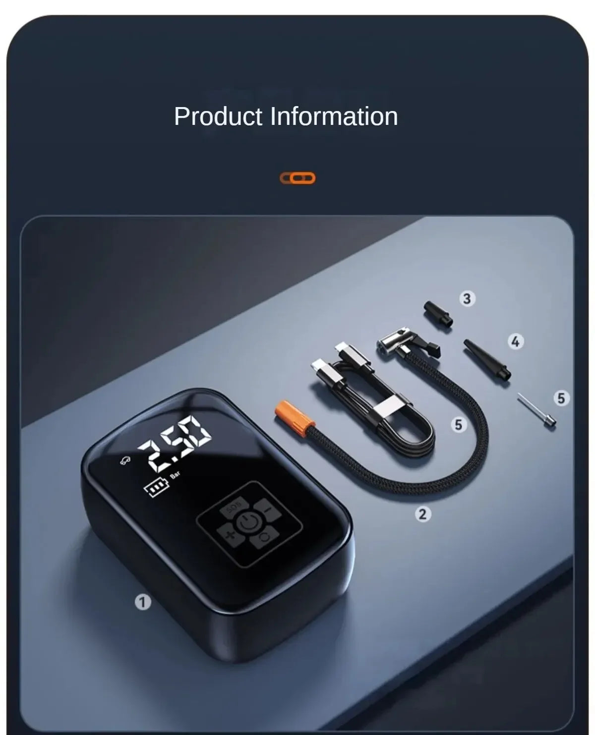 Best Electric Air Pump for Car – Digital Tyre Inflator with Auto Stop, LED Light & Accurate Air Pressure for Car Tires EZKrea.com