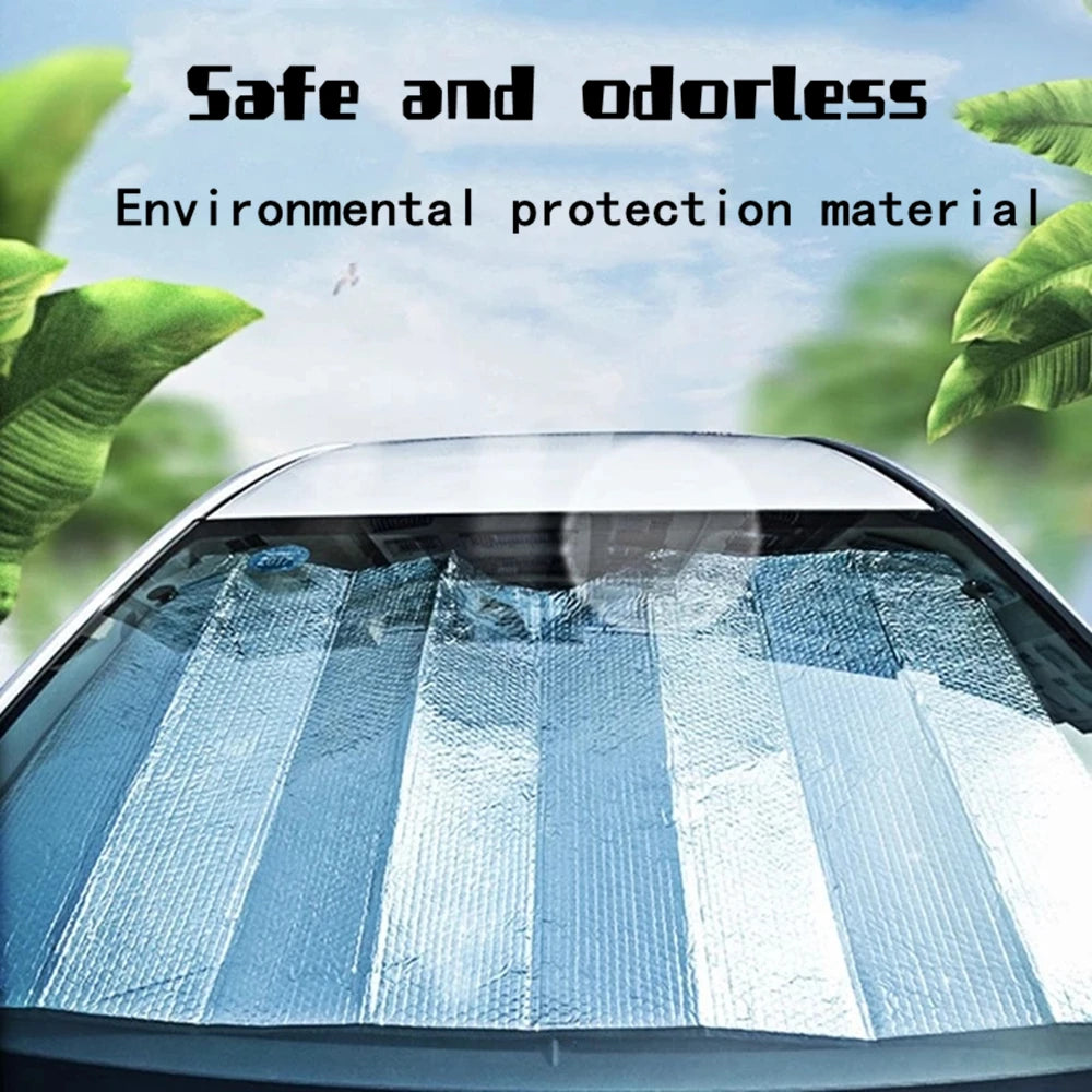 Car Windshield Sun Shade Cover – Anti-UV, Snow & Ice Protector for Front/Rear Glass | Auto Accessories Ezkrea
