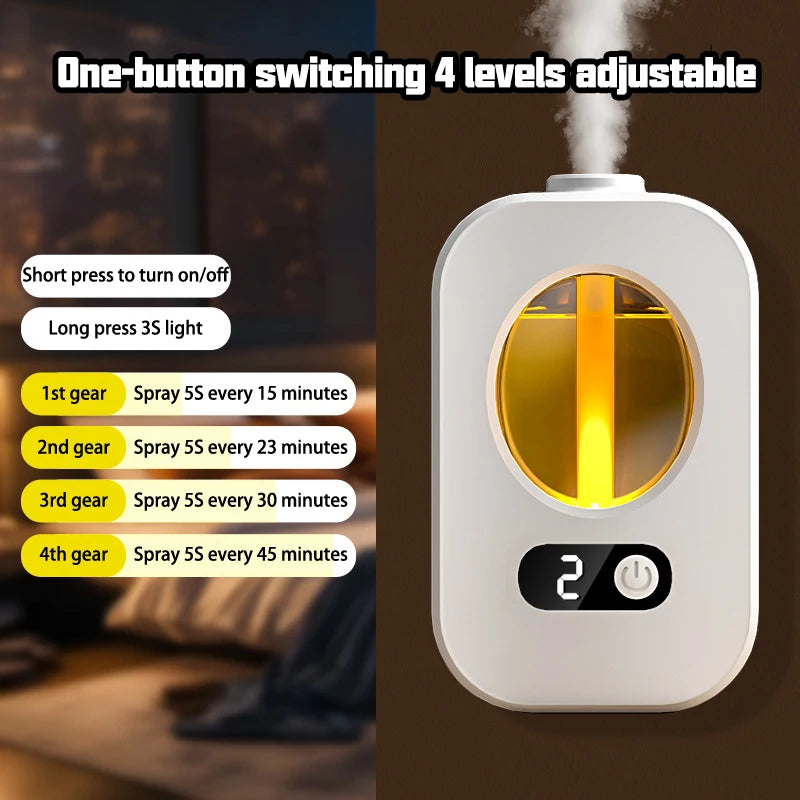 Air Freshener & Aromatherapy Diffuser – Automatic Essential Oil Dispenser for Bathroom & Home Ezkrea