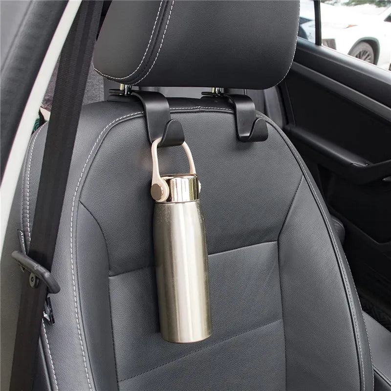 Car Headrest Hooks – Seat Back Organizer for Bags, Purses & Groceries | Universal Car Storage Clips Ezkrea