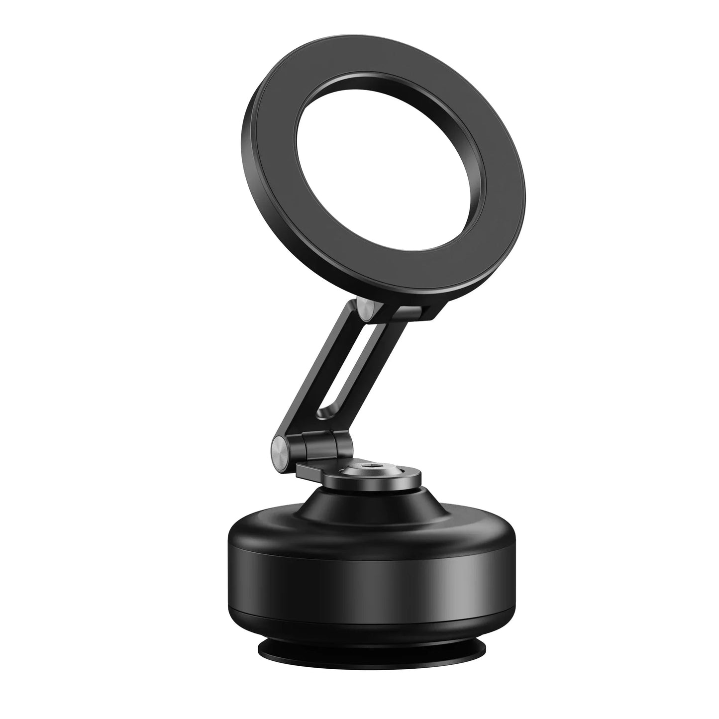 Magnetic Vacuum Adsorption Car Mount – 360° Rotatable Foldable Aluminum Alloy Phone Holder for Smartphones Ezkrea