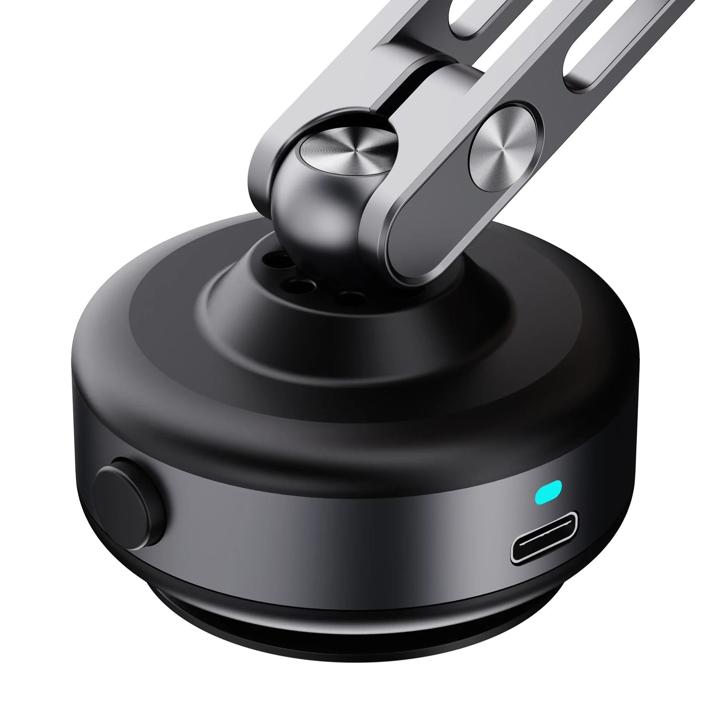 Magnetic Vacuum Adsorption Car Mount – 360° Rotatable Foldable Aluminum Alloy Phone Holder for Smartphones Ezkrea