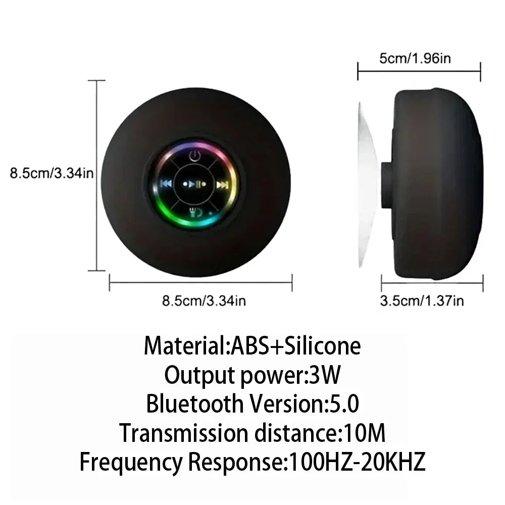 Best Shower Speaker 🚿 | Waterproof Bluetooth Subwoofer with Mic & Suction Cup for Bathroom, Pool, Beach & Car Ezkrea