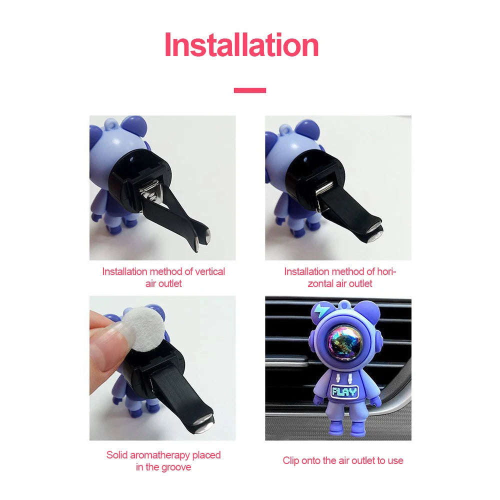 Car Air Vent Perfume Clip – Long-Lasting Freshener & Minimalist Dashboard Ornament Ezkrea