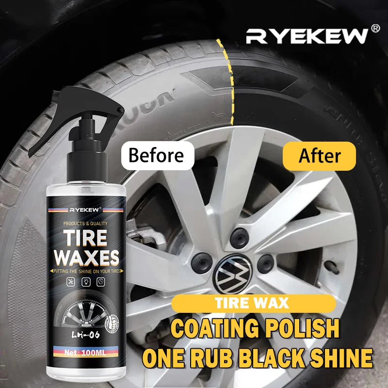 Tyre Gloss Tire Coating Spray Hydrophobic Sealant Wax For Car Wheel Auto Care Re-black Shine Chemistry Filler Ezkrea