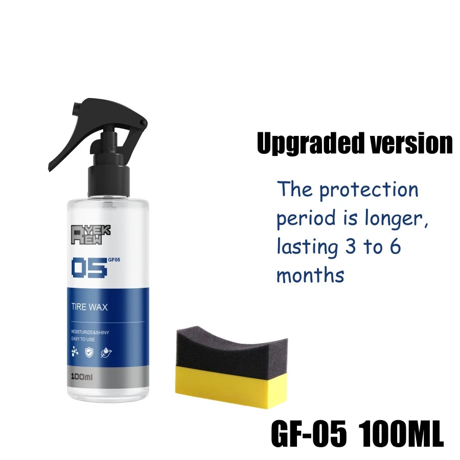 Tyre Gloss Tire Coating Spray Hydrophobic Sealant Wax For Car Wheel Auto Care Re-black Shine Chemistry Filler Ezkrea