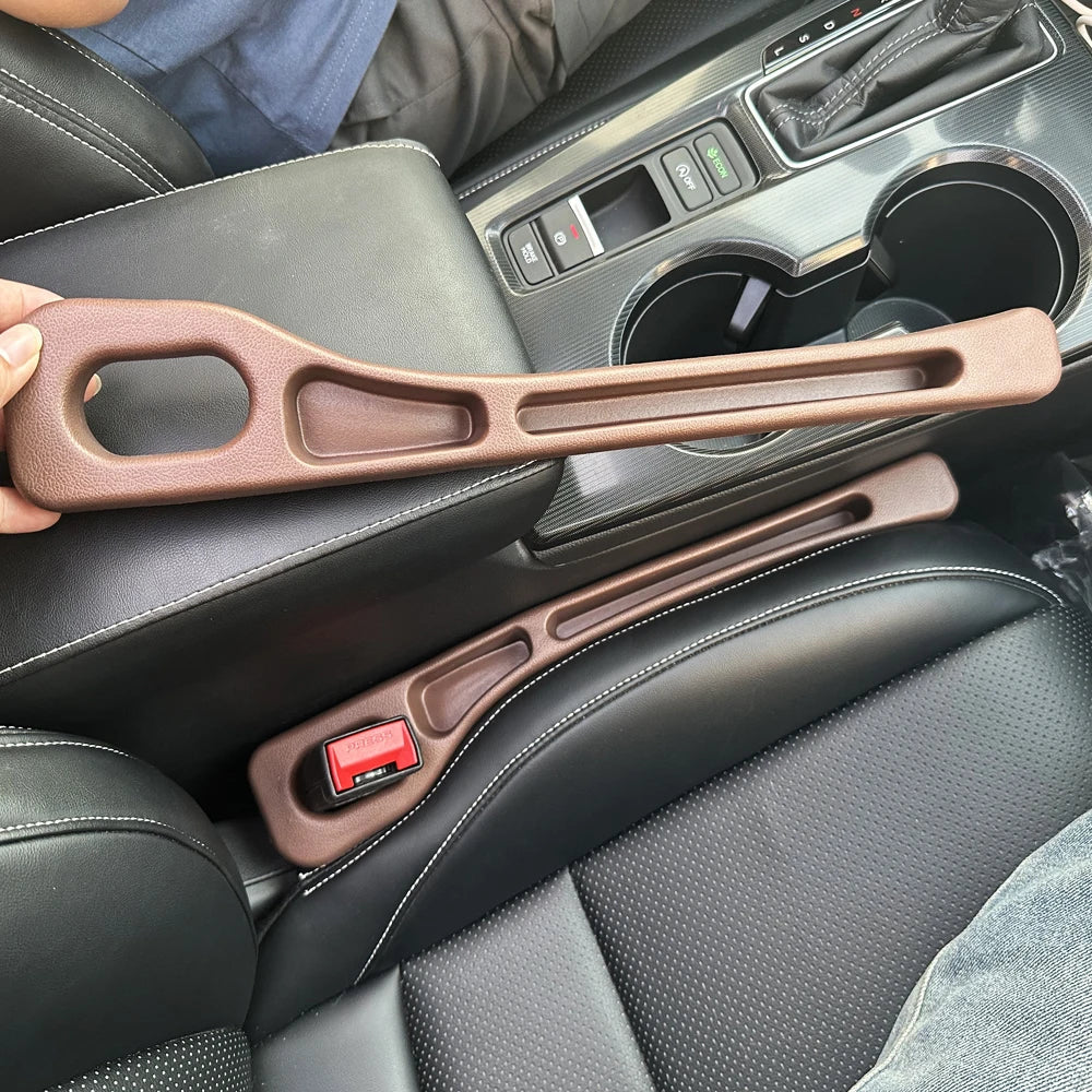 Car Seat Gap Filler Organizer – Prevent Items from Dropping | Extra Storage Box | Universal Fit for Cars, SUVs, Trucks, Vans | Durable, Odor-Free EVA Material – Black Ezkrea