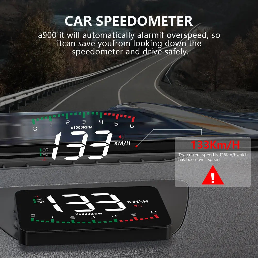 HD 3.5” Car Head-Up Display (HUD) – OBD Speed Projector for Safer Driving | Automotive HUD UAE EZKrea.com