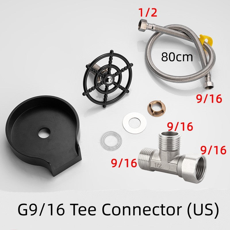 High-Pressure Automatic Faucet Spray Attachment – Efficient Cup & Sink Washer for Coffee Pitchers, Mugs & Kitchen Use EZKrea.com