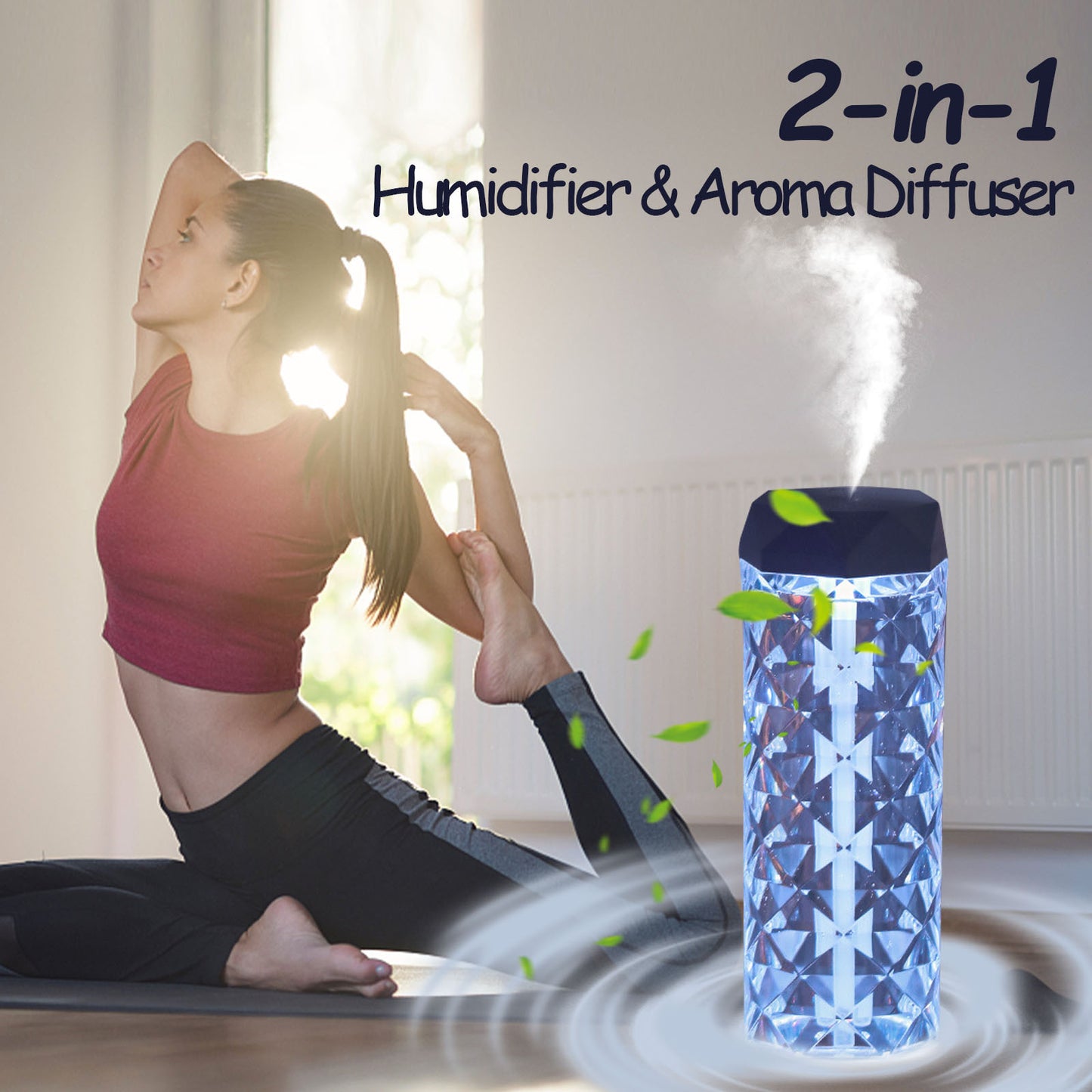 Air Humidifier Crystal Lamp