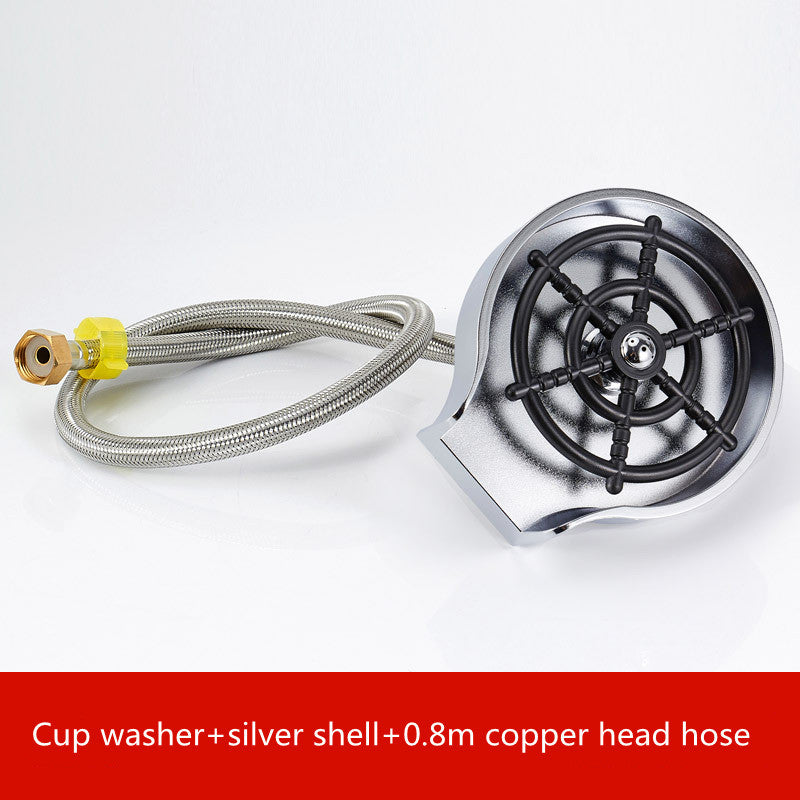 High-Pressure Automatic Faucet Spray Attachment – Efficient Cup & Sink Washer for Coffee Pitchers, Mugs & Kitchen Use EZKrea.com