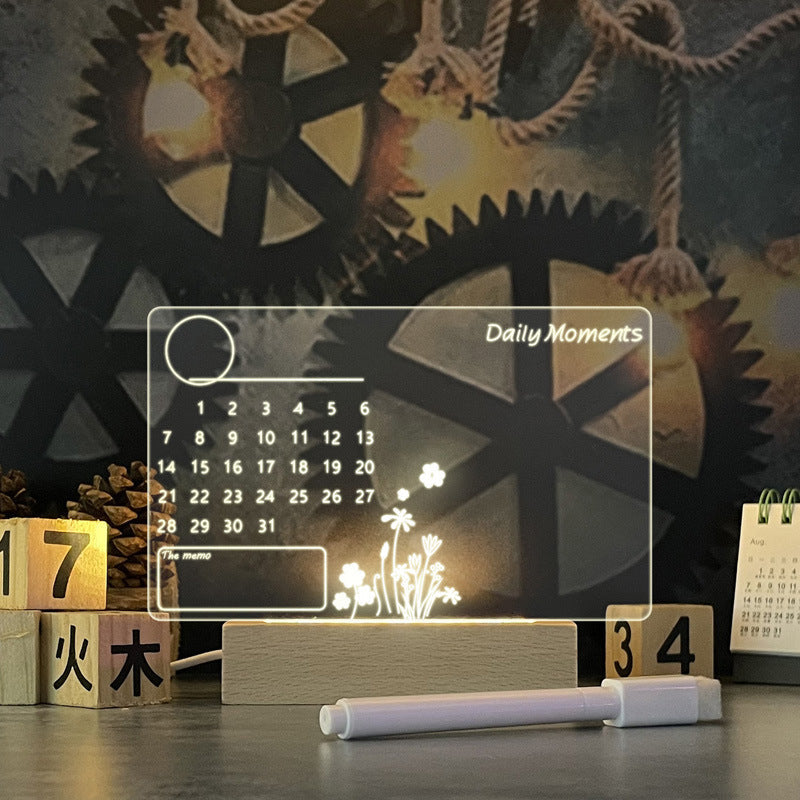 Creative USB Message Board Lamp – Warm LED Night Light with Erasable Pen | Decorative USB Message Lamp EZKrea.com