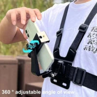 5 in 1 Mobile Phone Chest Strap Mounting Holder First Angle Video Record life Phone Bracket Fixed Live Broadcast Accessories Ezkrea