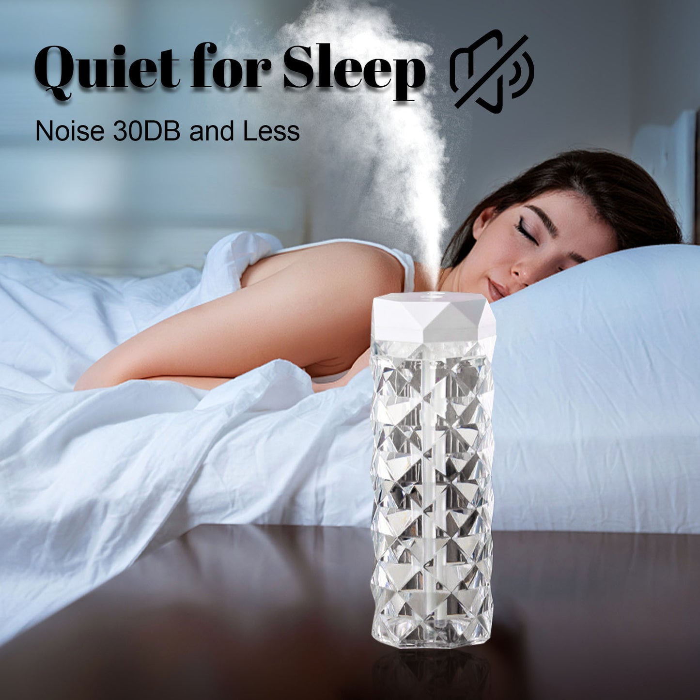 Air Humidifier Crystal Lamp