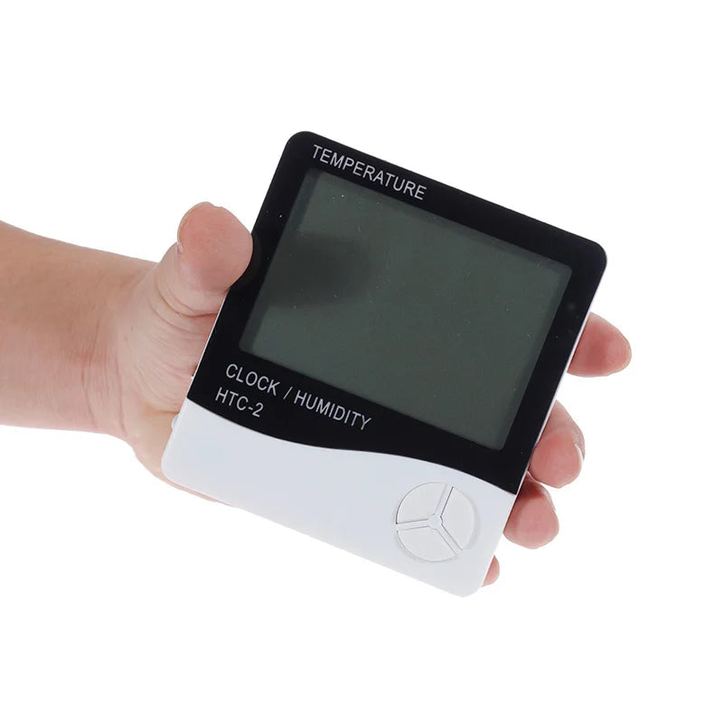 Digital Temperature & Humidity Meter with LCD Display – Indoor/Outdoor Thermometer Hygrometer & Clock EZKrea.com