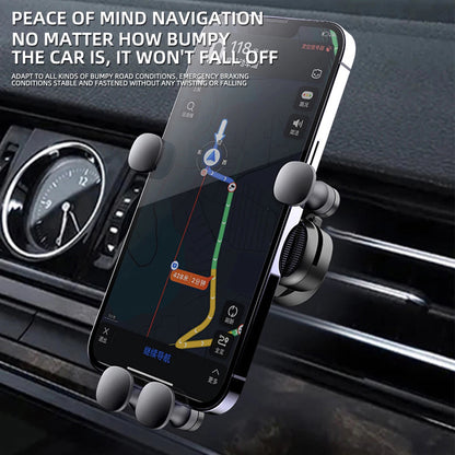 Gravity Car Phone Holder for 4.7–7 inch Phones – Universal Air Vent Mount, Shockproof GPS Clip Stand Ezkrea