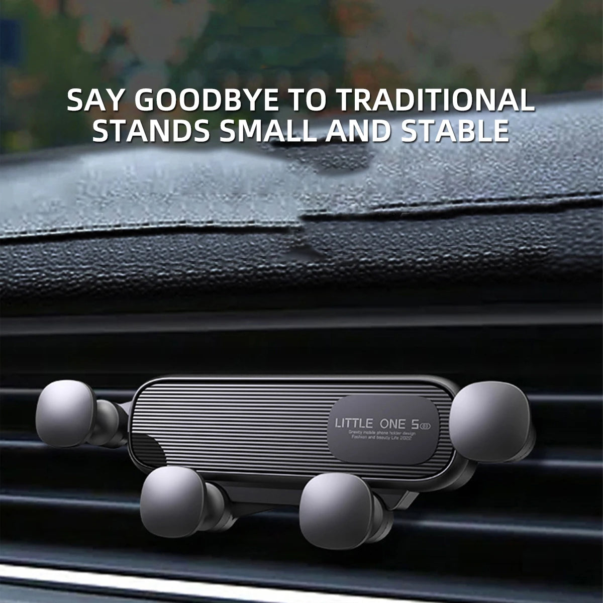 Gravity Car Phone Holder for 4.7–7 inch Phones – Universal Air Vent Mount, Shockproof GPS Clip Stand Ezkrea