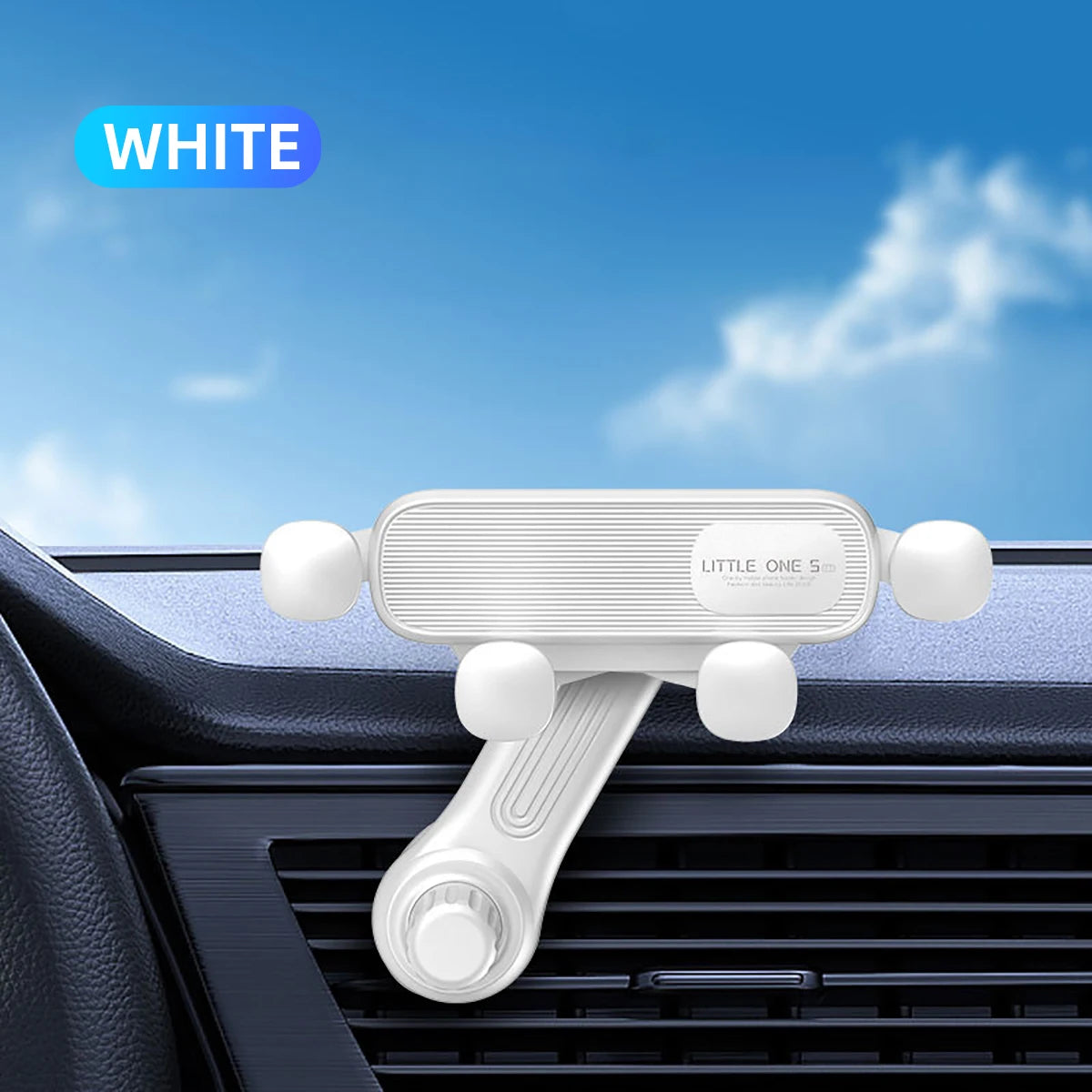 Gravity Car Phone Holder for 4.7–7 inch Phones – Universal Air Vent Mount, Shockproof GPS Clip Stand Ezkrea