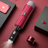 LED Flashlight Folding Umbrella – All-Weather Protection with Night Lighting Ezkrea.com