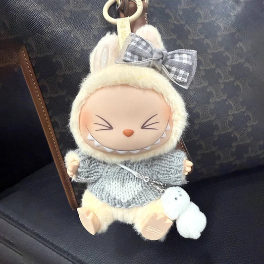 17cm labubu clothes outfit Plush doll clothes Macaron Cute Clothing DIY Kid Gift  Dog Clothes Hair accessories v1 v2 clothes Ezkrea