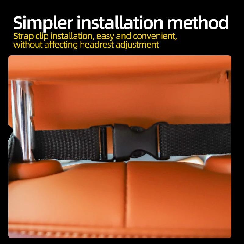 Multifunctional Car Seat Storage Bag – Leather Organizer & Trash Holder | Universal Fit Ezkrea