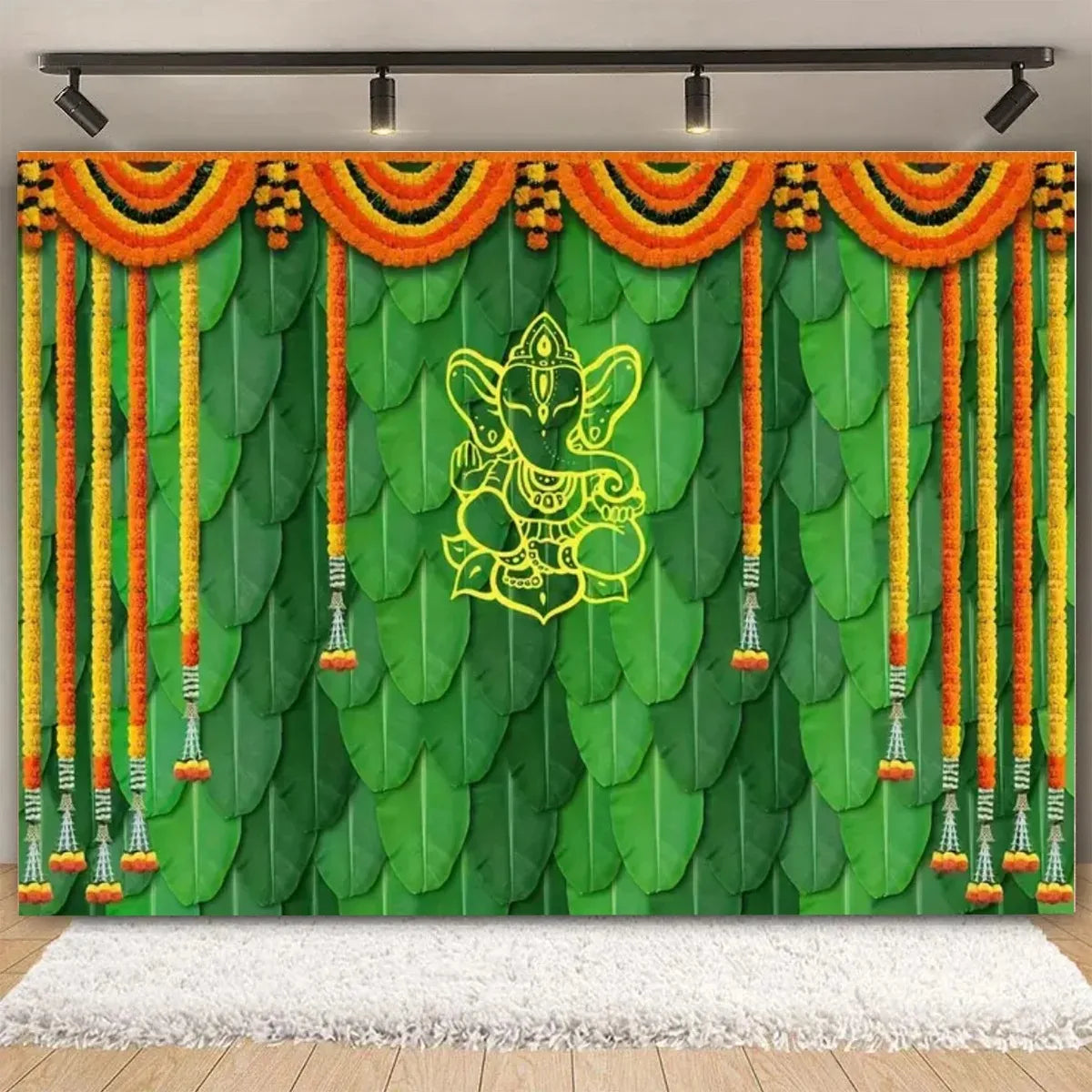 Indian Traditional Backdrop Photo Festival Party Candle Fireworks Mural Hindu Indian Wedding Holi Flower Anniversary Background Ezkrea